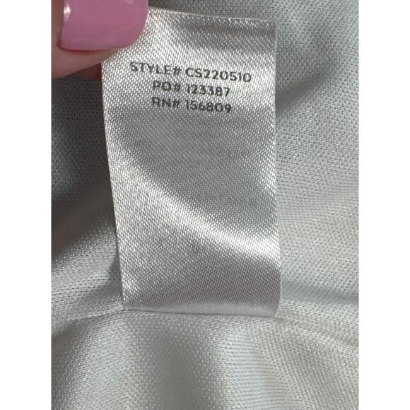 Lulu's Blue & White Striped Tie Front Strapless Romper Size XS - Picture 8 of 14